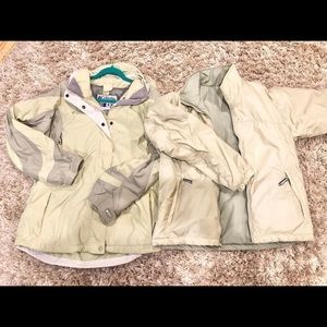Columbia three in one loaded ski jacket.